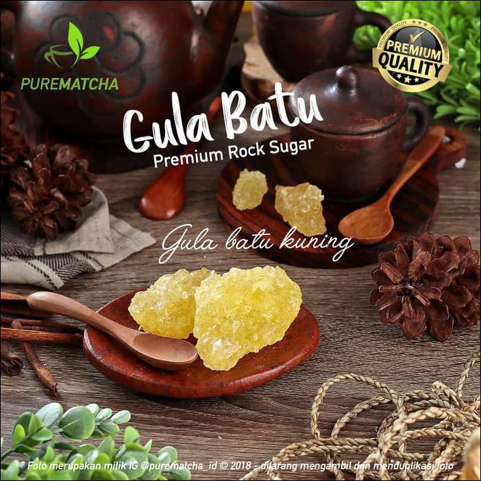 

GULA BATU KUNING 500GR MURNI PREMIUM EKSPOR YELLOW NATURAL ROCK SUGAR