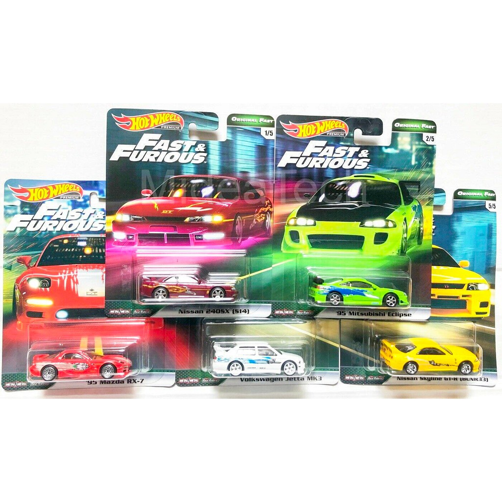 HOT WHEELS PREMIUM FULL SET ALL SERIES - Original Fast - Rick Morty - Gum Ball - Gran Turismo