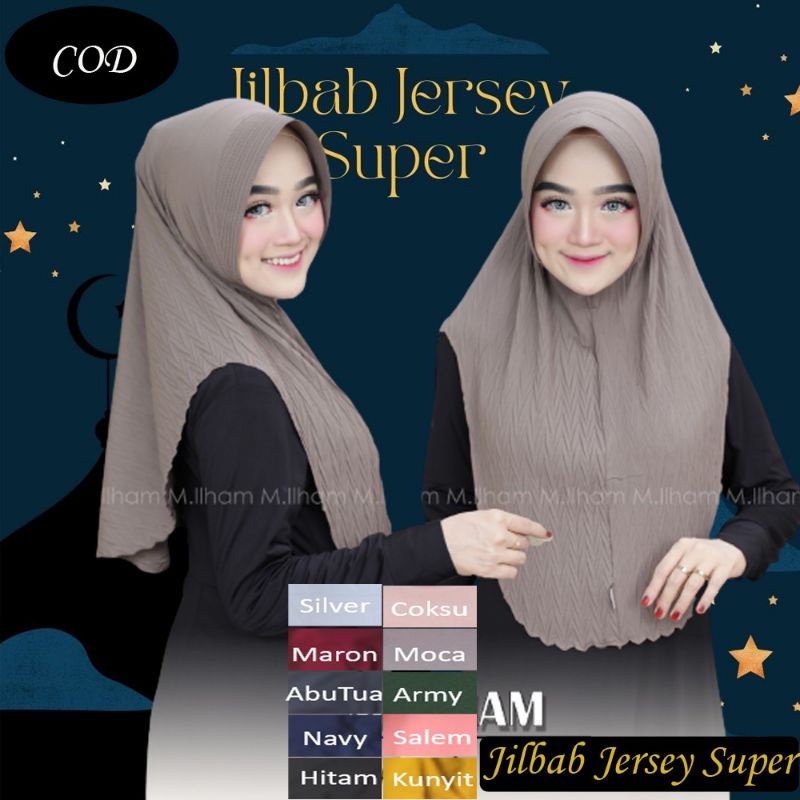 Jilbab Instan Jersey Premium Terbaru Qonita Motif Hijab Instan Khimar Keginian