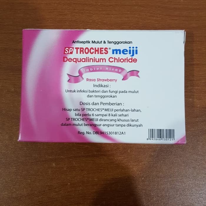 Obat Ampuh Tablet Hisap Sp Troches Meiji Rasa Strawberry Sp