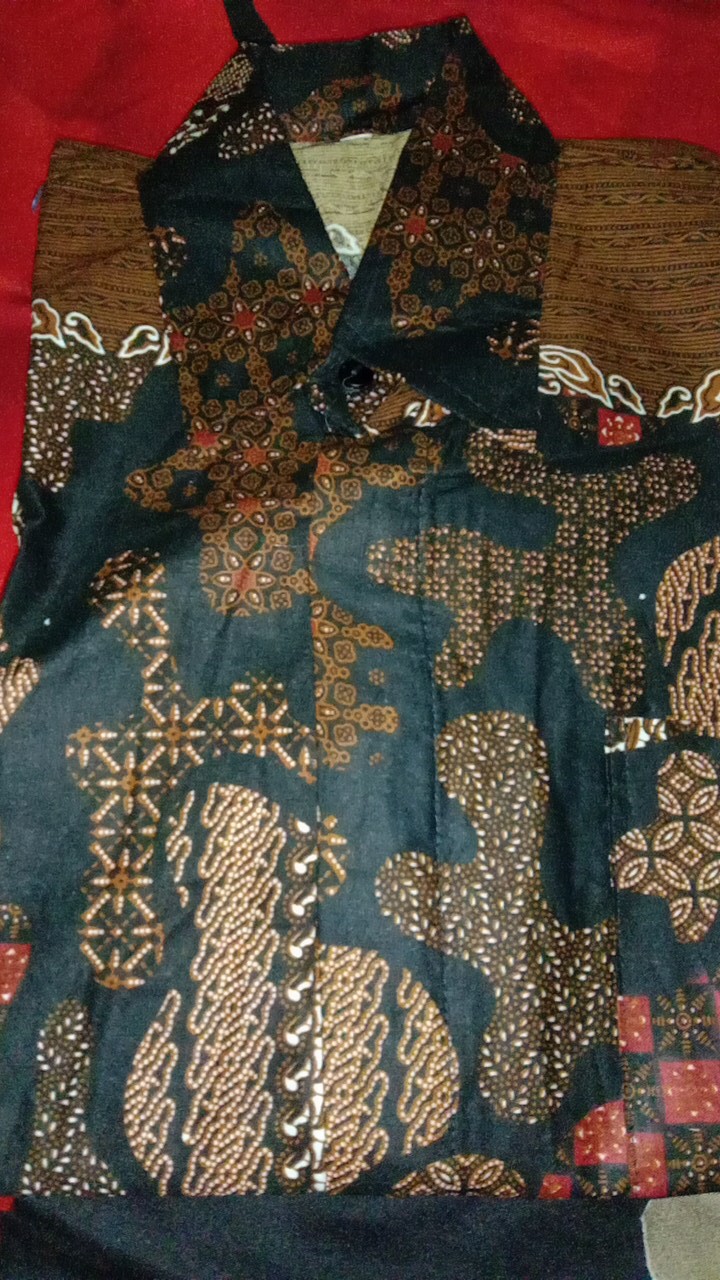 Kemeja Batik Pria Ppbtk08 Modern Lengan Panjang Casual Modis Trendy Masa Kini M L Xl Asli Pekalongan