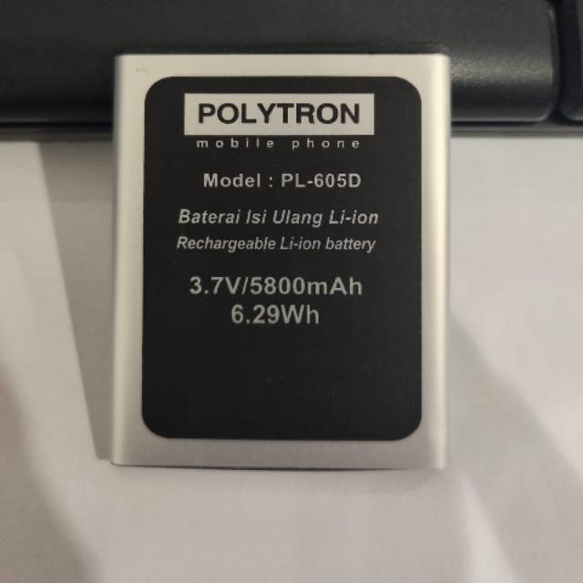Batray Baterai Batre Polytron Rocket S1 R2452 Rocket S2 R2457 PL605D Original Oem
