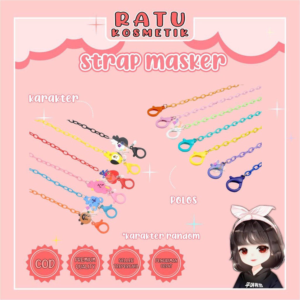 ❤ RATU ❤ Strap Masker | Connector / Kalung / Konektor Mask Korea