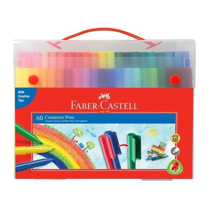 

(COD) Faber Castell Connector Pen 60 Colors Spidol Warna