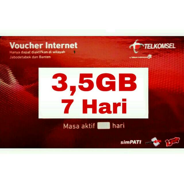 Voucher Kuota Simpati 3,5GB 7Hari