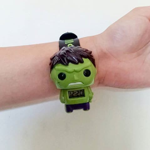 Super Murah! JAM TANGAN ANAK LAKI LAKI PENCET AVENGERS HULK DIGITAL KARAKTER