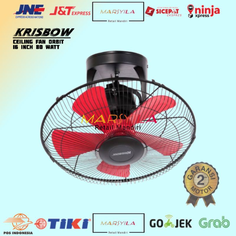 Jual KRISBOW KIPAS ANGIN GANTUNG ORBIT 16 INCH | CEILING FAN ORBIT ...