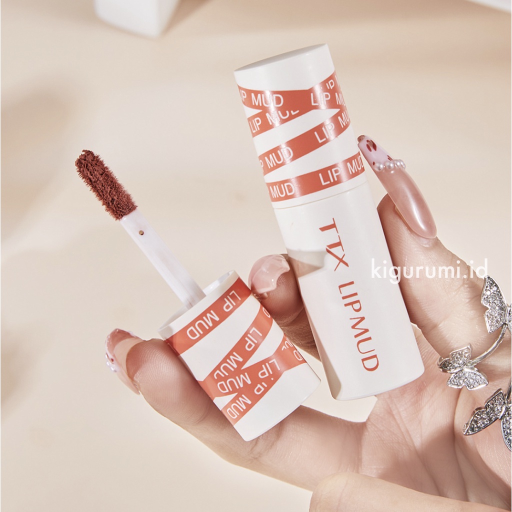 TTX Lip Mud Cream Matte Lipstick Waterproof Lip Tint Long Lasting Lip Cheek Clay XX005