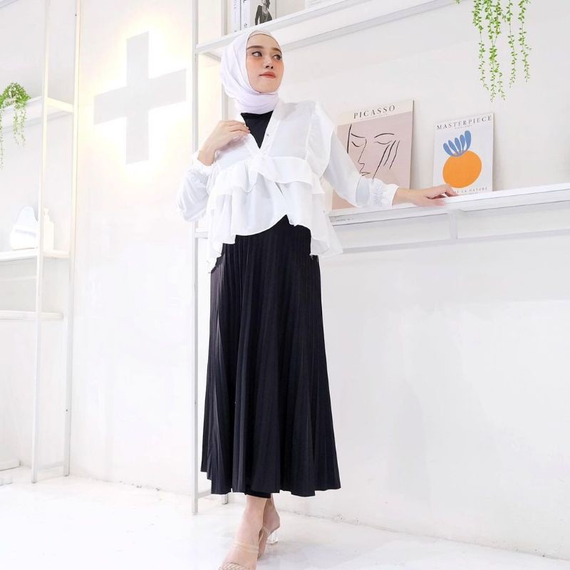 BLOUSE WANITA - QAMARA BLOUSE - BLOUSE KOREA - ATASAN WANITA - PAKAIAN TERLARIS - KOREAN STYLE - COD