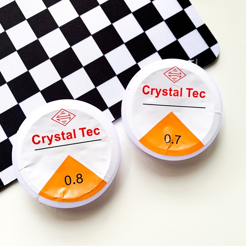 TALI SENAR KARET ELASTIS CRYSTAL TEC 0.4mm 0.5 mm 0.6 mm 0.7 mm