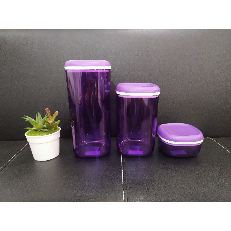 crystal canister set ungu