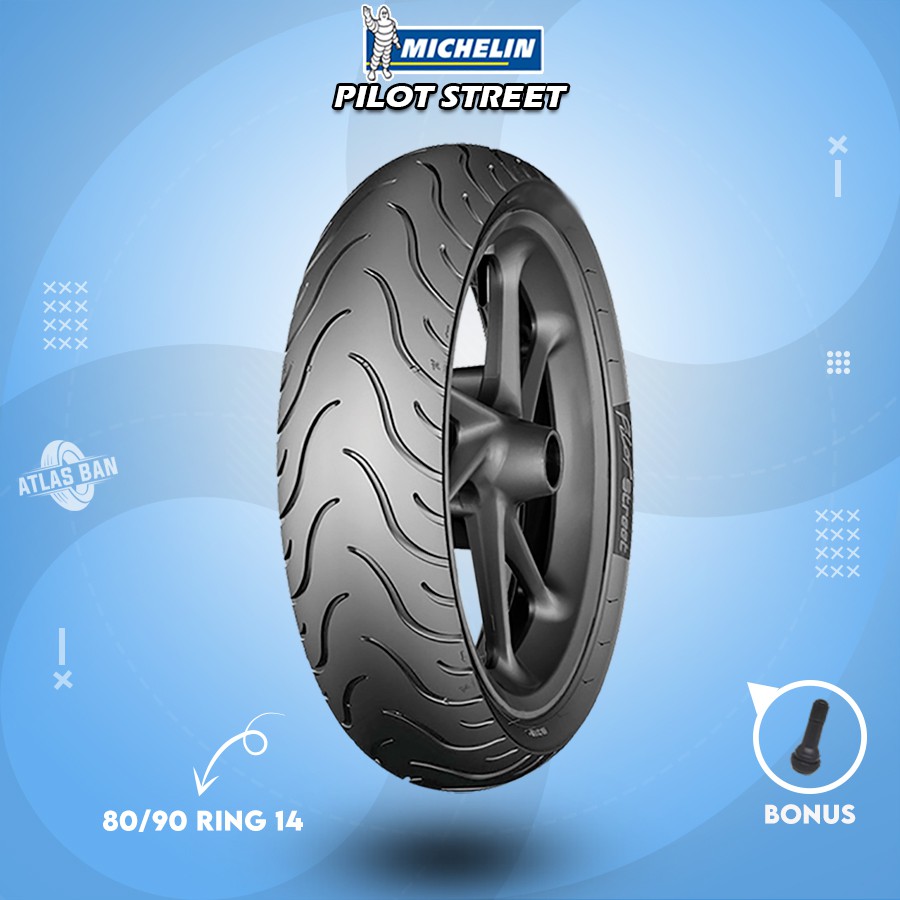 Ban Depan Tubles Motor Matic HONDA BEAT, VARIO MICHELIN PILOT STREET 80/90 Ring 14 Tubles