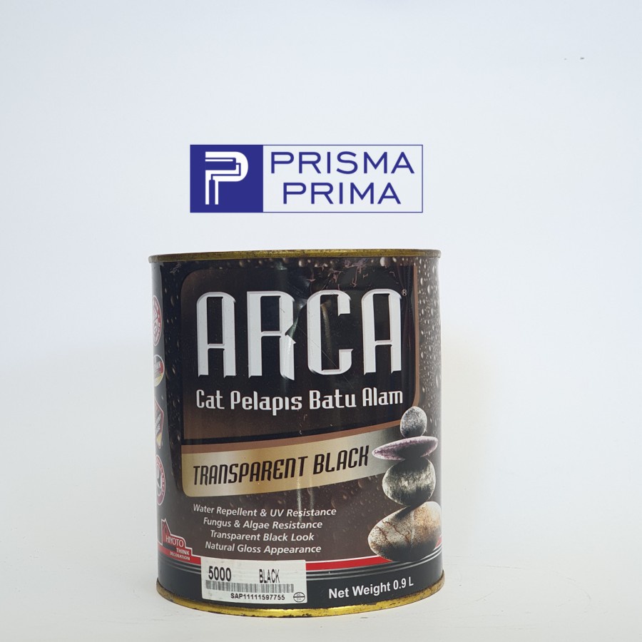 Arca Black Hitam Transparan Cat Pelapis Batu Alam Stone Coating