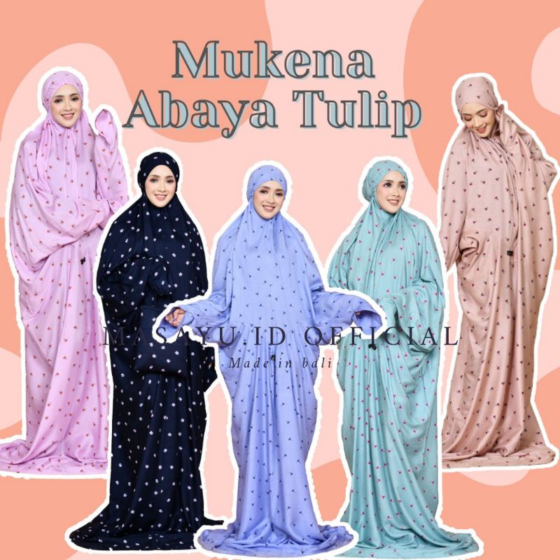 MUKENA BALI ABAYA TULIP JUMBO PREMIUM [DMS]