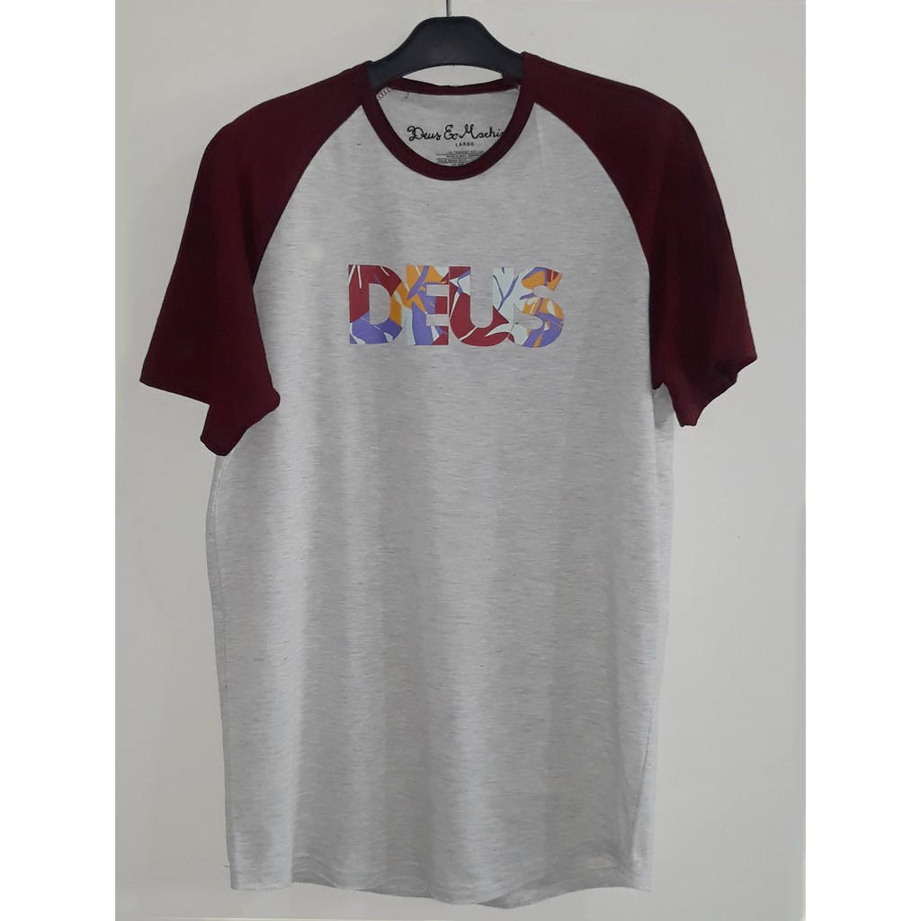  KAOS  T SHIRT DEUS  CAMO RAGLAN LONG SLEEVE Shopee Indonesia