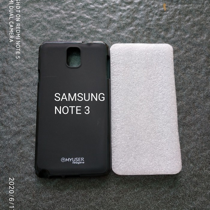 Samsung note 3 / n9000 / n9002 / n9005 / note3 soft case karet hitam Silikon