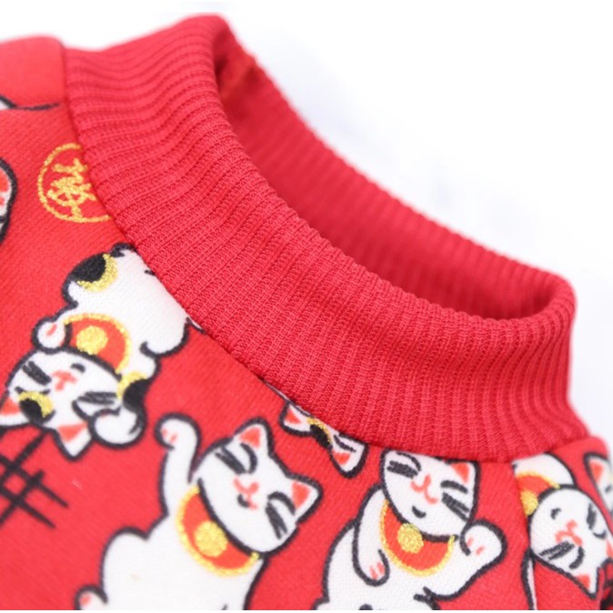 Baju Kucing/ Anjing  Gaya Jepang Lucky Cat