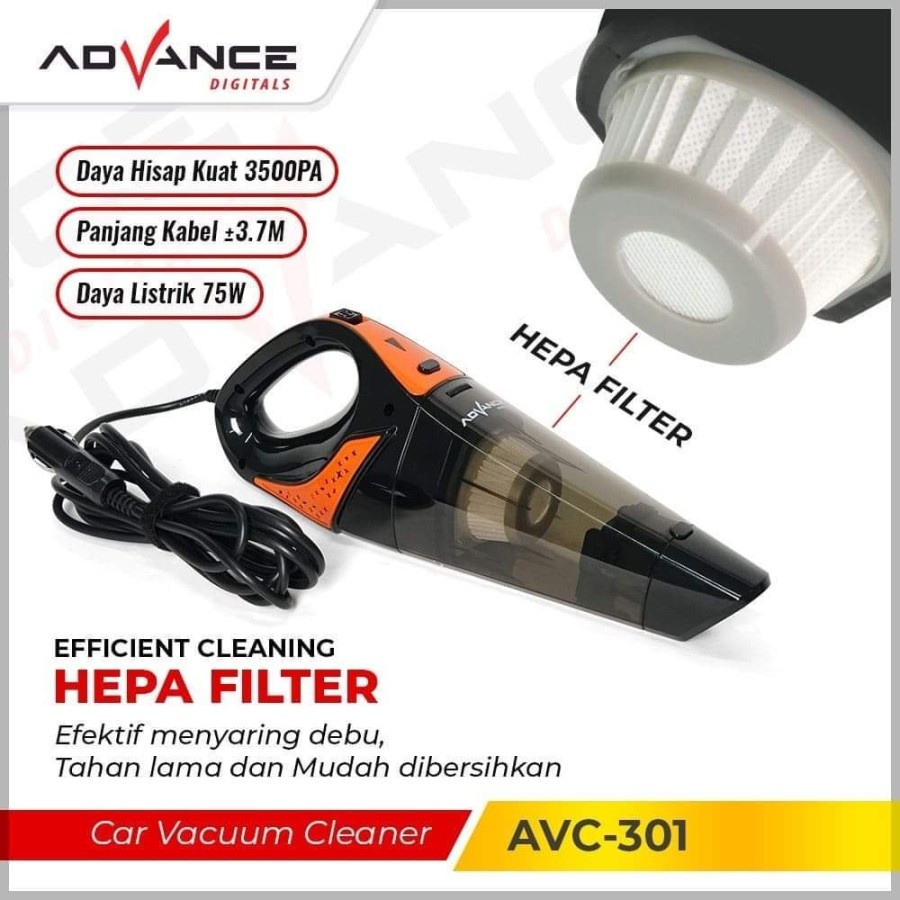 ADVANCE Vacum Cleaner Mobil  AVC 301 AVC301 Alat Sedot Debu