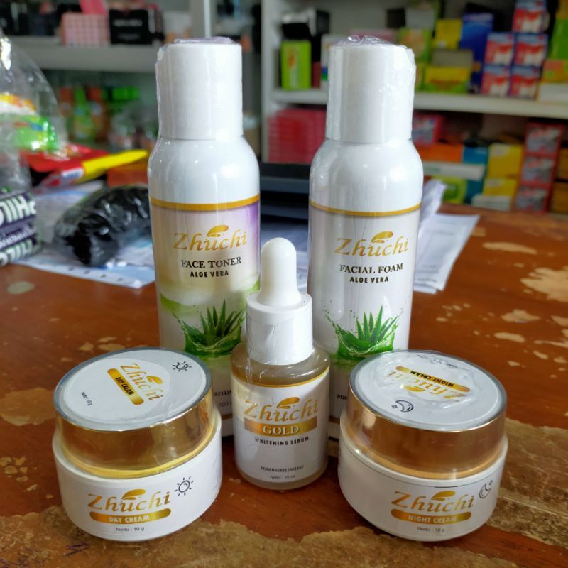 Paket Glowing Melembabkan Mencerahkan set Skincare Zhuchi