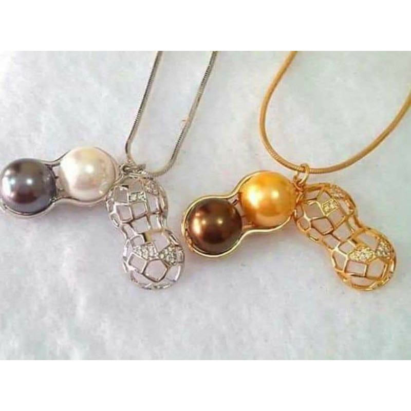 BERSERTIFIKAT KALUNG MUTIARA LOMBOK KALUNG LIONTIN KACANG MUTIARA AIR TAWAR KALUNG PEANUT