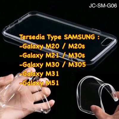 SAMSUNG GALAXY M20 / M20S / M21 / M30S / M30 / M31 / M51 SOFTCASE JELLY CASE TRANSPARAN