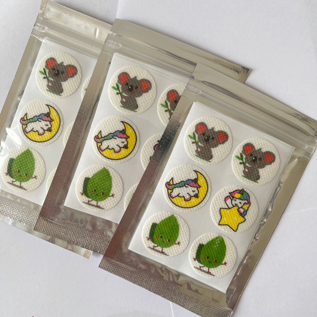Tempelan Masker Karakter Aroma Mint stiker masker Mask Patch stiker masker lucu