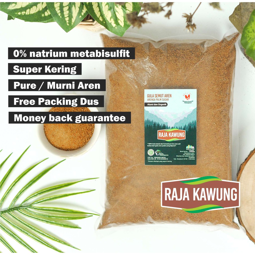 Jual Raja Kawung Gula Aren Bubuk Gula Semut 1 Kg Organic Palm Sugar Gula Semut Aren 7865