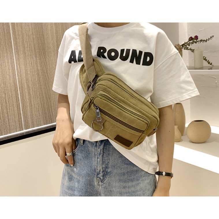 Tas pinggang pria / waistbag / waist bag selempang sling bag NJ171