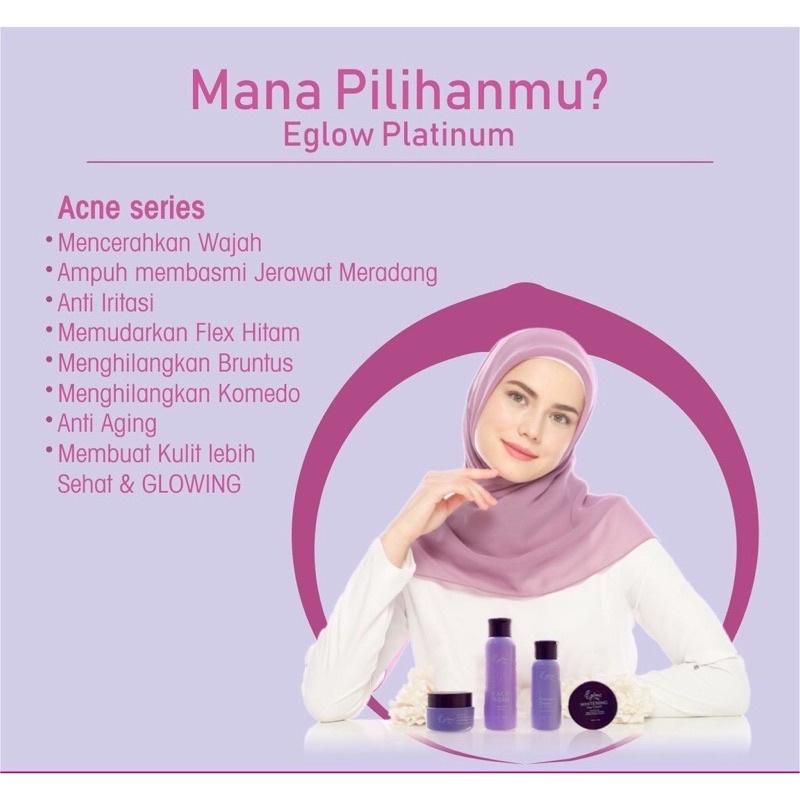 EGLOW PLATINUM KEMASAN BARU [Free Parfum]