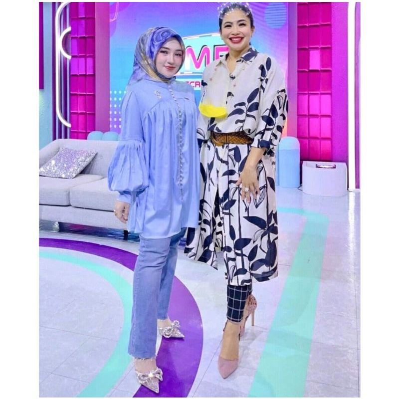 Blouse zara Blouse shella saukia premium