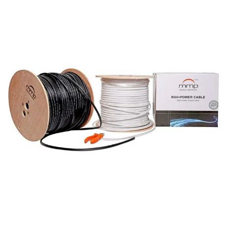 Kabel MMP RG59 Power Kabel CCTV RG59 Kabel Coaxial - Hitam/putih