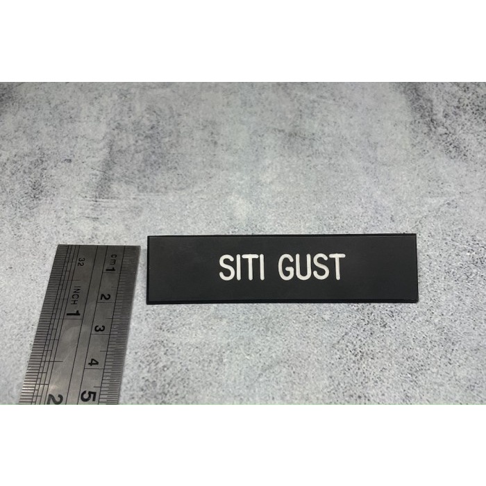 

Bagus Papan Nama Full Hitam - Papan Nama - Name Tag - Nama Dada Berkualitas