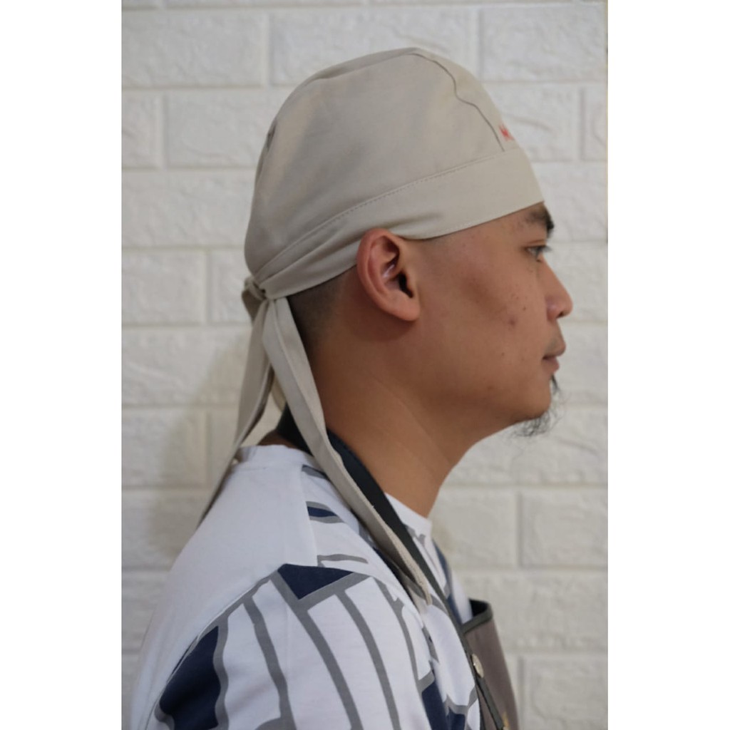 Topi chef ikat plus bordir