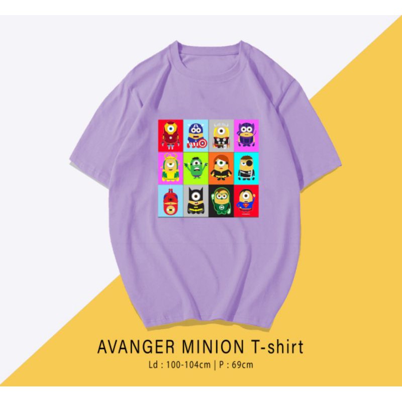 T-SHIRT / TUMBLR KAOS MINION AVENGER OVERSIZE PREMIUM