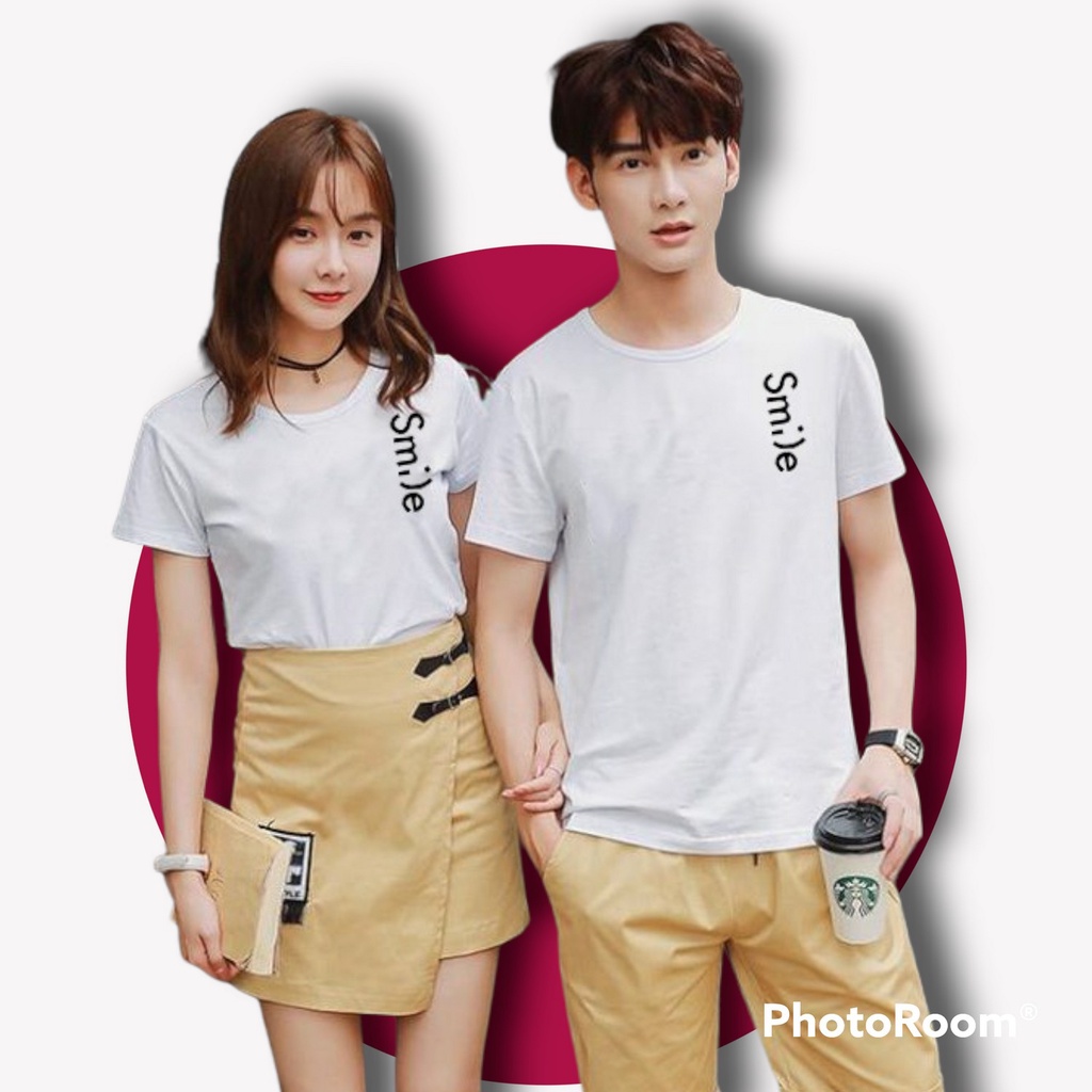 kaos couple / baju pasangan / kaos kompak / baju couple SoulMate Smile YM 2pcs