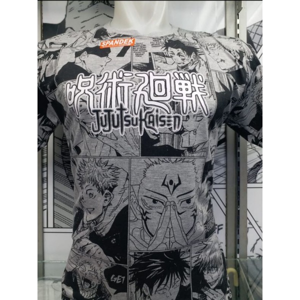 KAOS ANIME JUJUTSU KAISEN / KAOS ITADORI YUUJI / KAOS KOMIK JUJUTSU KAISEN / KAOS OBLONG / KAOS KOMI