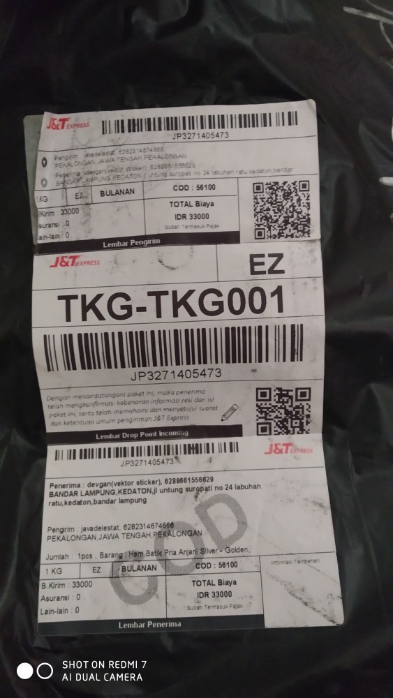 Hem Batik Pria Anjani Silver - Golden