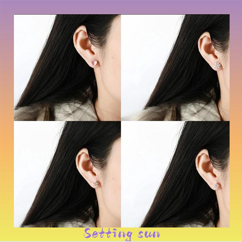 6 Pasang Anting Tusuk-SWimple Kreatif Gaya Korea untuk Wanita TN