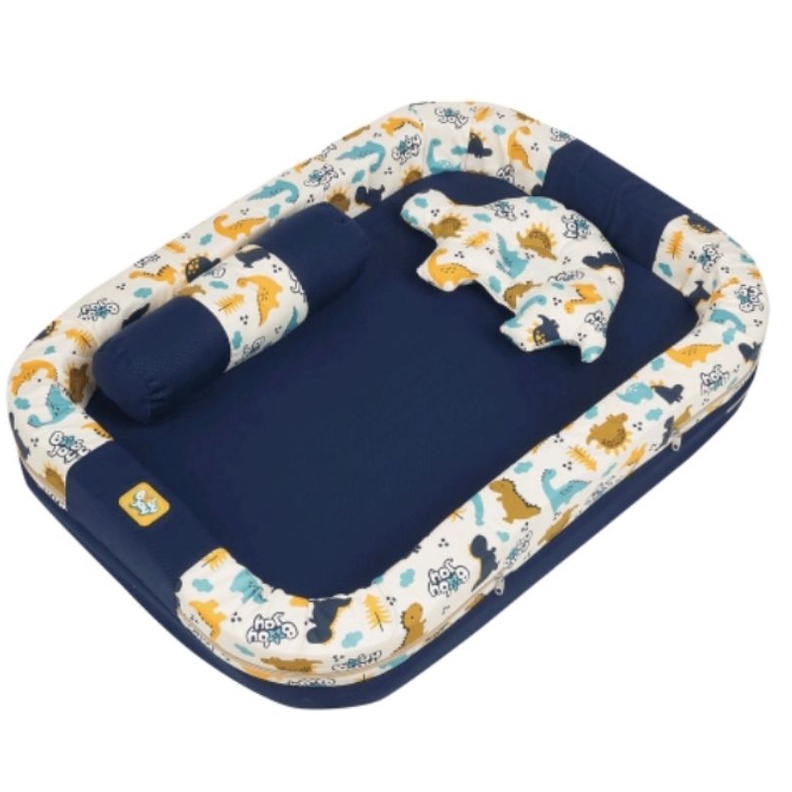 Baby Joy Kasur Bayi Kolam + Kelambu Kojong (bisa dilepas) Little Dino Series - BJK 4018-5