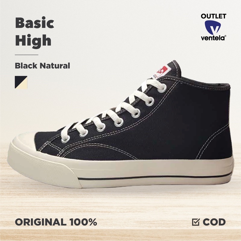 Ventela Basic High Black Natural