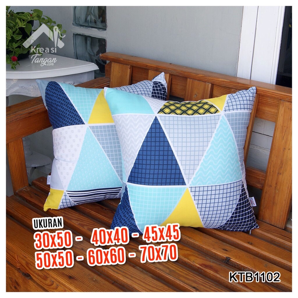 Sarung Bantal Sofa Ukuran 30x50, 40x40, 45x45, 50x50, 60x60, 70x70 - Ktb1092