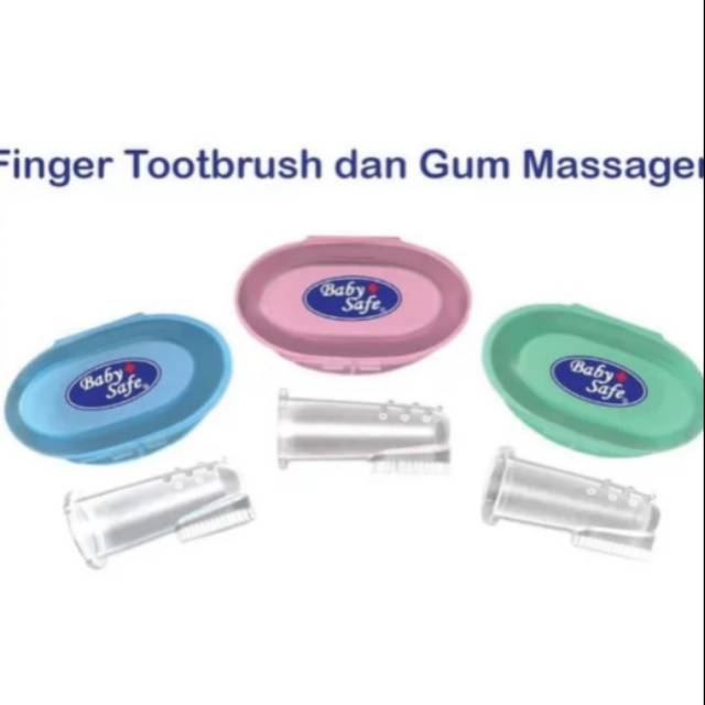 baby safe finger toothbrush and gum massager sikat lidah gigi jari bayi silikon