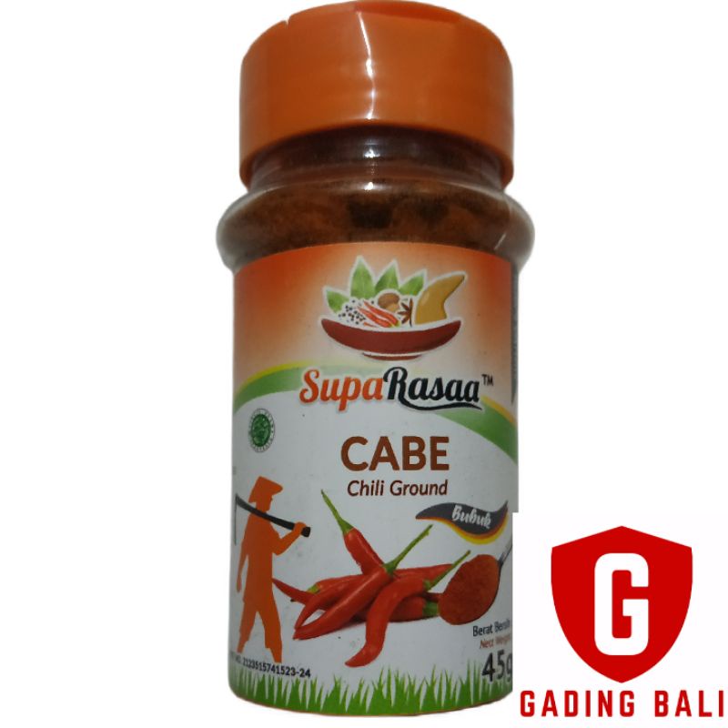 

Bumbu Cabe bubuk botol suparasa kemasan 45gr