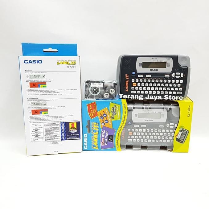 

[[BISA COD]] Printer Label Casio KL 120 W Label IT Casio KL-120-W PRODUK TERBATAS Kode 1158