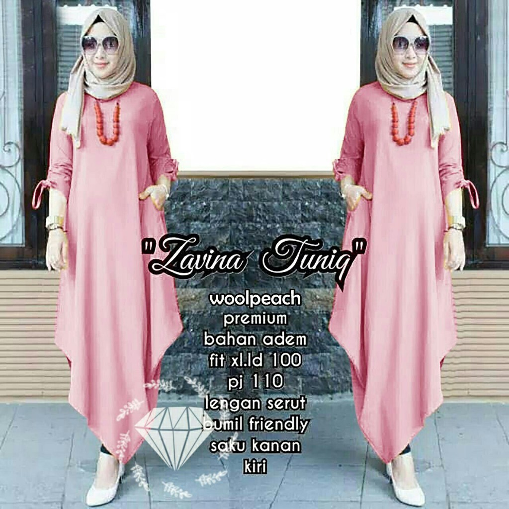 Tunik Levisa - Atasan Muslim Wanita - Pakaian Muslim