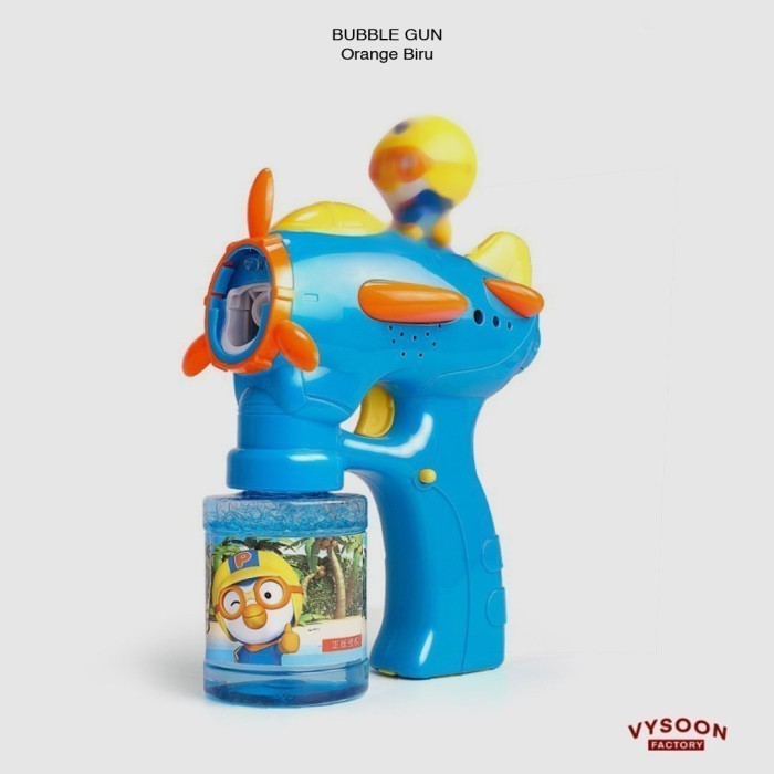 Mainan Anak Tembak Gelembung Import / Bubble Gun / Bubble Pororo