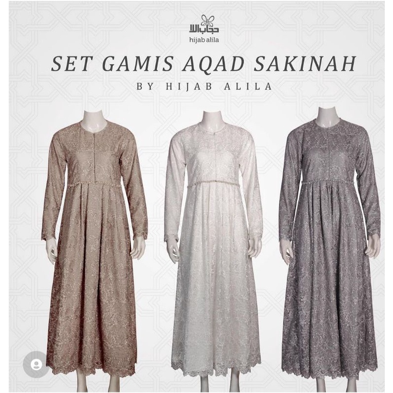 SET GAMIS AKAD SAKINAH BY HIJAB ALILA hijabalila