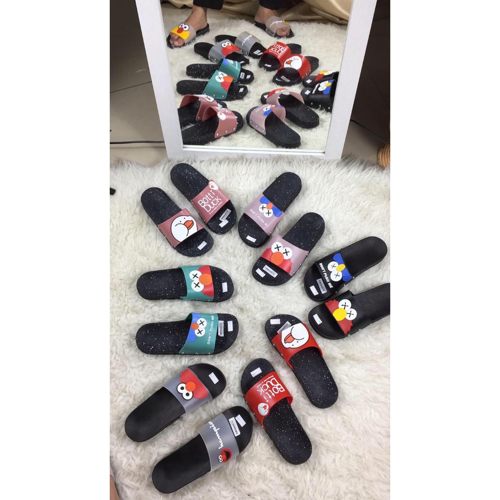 AYOMI Sandal  Karakter Elmo  Black Shopee  Indonesia