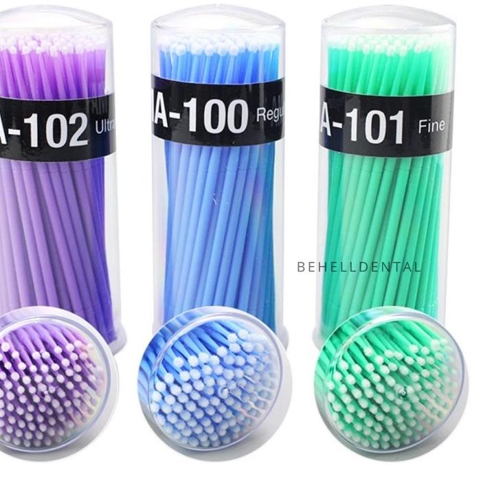 Terbaru - BEHELLDENTAL - MICRO APLICATOR 100pcs - Microbrush Gigi - Mikro Aplikator MikroAplikator -