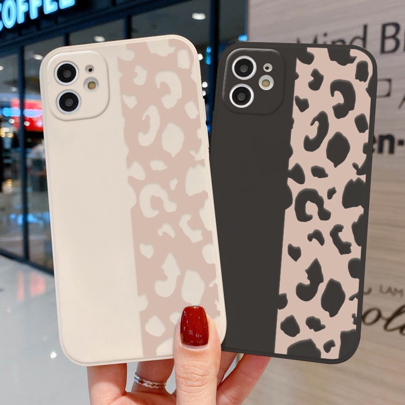 Soft Case Bahan TPU Motif Leopard Untuk OPPO A9 2020 A5 A12 A7 A92 A52 A55 A54 A74 A16 A15 A3S A5S A83 A72 A36 A76 A96 A93 A53 A35 A37 A333 A32 A57 A19